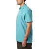 imageColumbia Mens Declination Trail II Short Sleeve Shirt UV Protection Active FitIceberg Mini Plaid