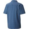 imageColumbia Mens Declination Trail II Short Sleeve Shirt UV Protection Active FitImpulse Blue Plaid