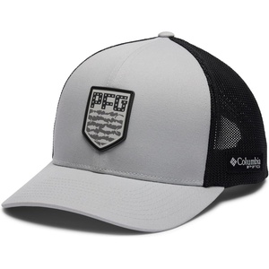 image:imageColumbia Unisex Adult PFG Mesh 3D Stretch Snap BackCool GreyAmericana Badge