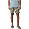 Crushed Blue Ikat Palms